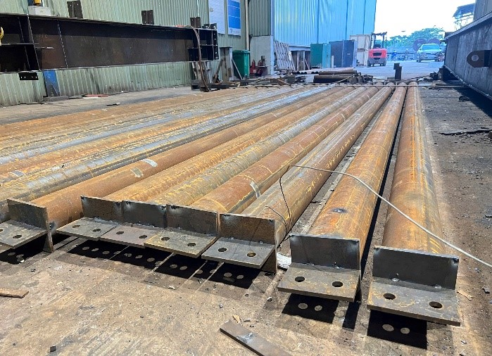 Fabrication of packaging workshop structures for OSR Company